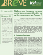 Brève 1 – Résilience des économies en zones...