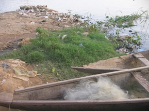 Pollution fleuve Niger Niamey Gamkallé