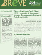 Brève 4 – Décentralisation des Fonds Climat (DFC) :...